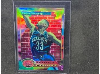 1994 TOPPS FINEST ALONZO MOURNING REFRACTOR!