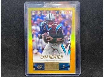 2015 HOT ROOKIES GOLD ZONE CAM NEWTON NUMBERED TO 50