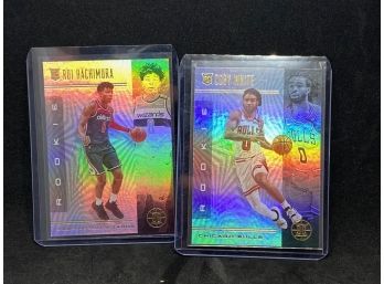 2019 ILLUSIONS RUI RACHIMURA AND COBY WHITE ROOKIE CARDS