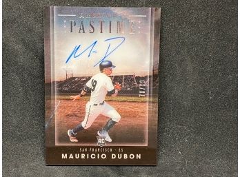 MAURICIO DUBON AMERICA'S PASTIME RC NUMBERED TO 99