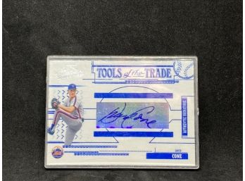 2005 DONRUSS PLAYOFF DAVID CONE AUTO NUMBERED TO 75