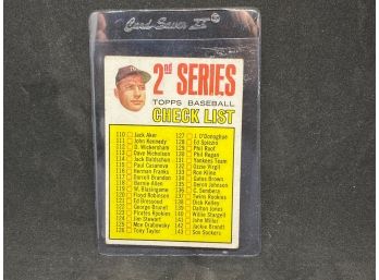 1967 TOPPS 2ND SERIES MICKEY MANTLE CHECKLIST