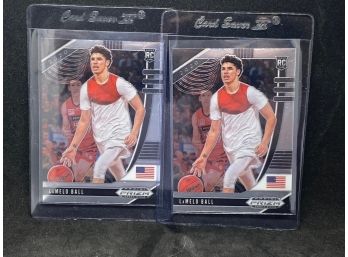 2020 PRIZM DRAFT PICKS LAMELO BALL DUO ROOKIE CARDS