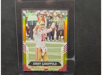 2021 SCORE JIMMY GARAPPOLO GOLD ZONE FOIL ONLY 50 MADE