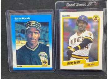 1987 FLEER AND 1990 FLEER BARRY BONDS