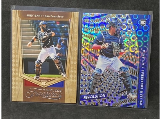 2021 TIMES TREASURES JOEY BART RC AND REVOLUTION WILLIAM CONTRERAS RC