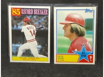 1986 AND 84 TOPPS PETE ROSE (2)