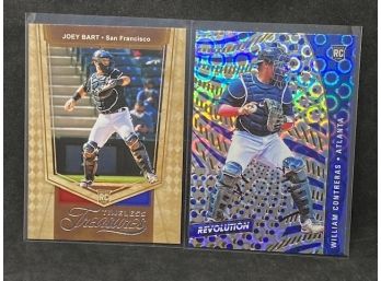 2021 TIMES TREASURES JOEY BART RC AND REVOLUTION WILLIAM CONTRERAS RC