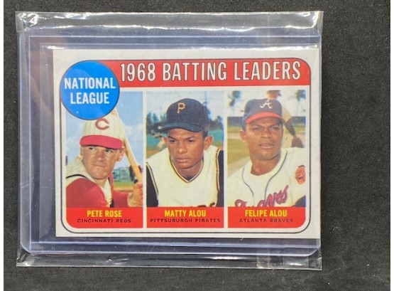 1969 TOPPS BATTING STARS PETE ROSE AND ALOUS