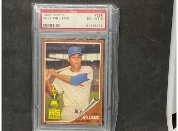 1962 TOPPS BILLY WILLIAMS ROOKIE CUP PSA 6!!!