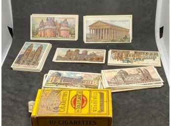 1916 Wills Gems Of French Architecture FULL SET TOBACCO CARDS WITH BOX!!!