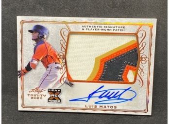 2020 TRINITY LUIS MATO ROOKIE PATCH!!! AUTHENTIC GAME WORN!!!