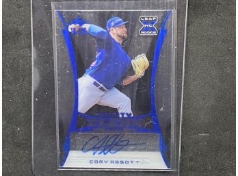 2020 LEAD ROOKIE CORY ABBOTT ONLY 25 MADE SSP AUTO