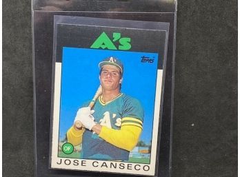 1986 TOPPS JOSE CANSENCO RC