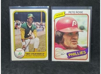 PETE ROSE AND RICKEY HENDERSON