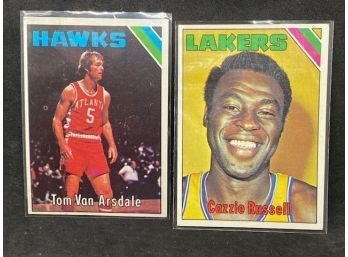1976 TOPPS TOM VAN ARSDALE AND CAZZZIE RUSSELL