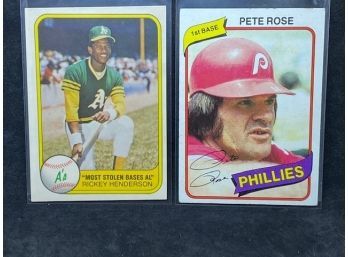 PETE ROSE AND RICKEY HENDERSON
