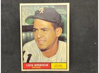 1961 Topps Luis Aparicio Hall Of Famer!