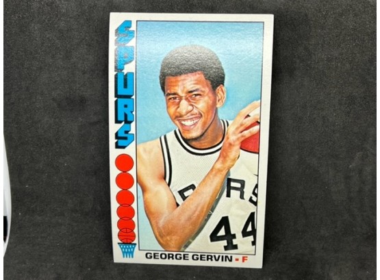 1977 TOPPS GEORGE GERVIN 2ND YEAR CARD