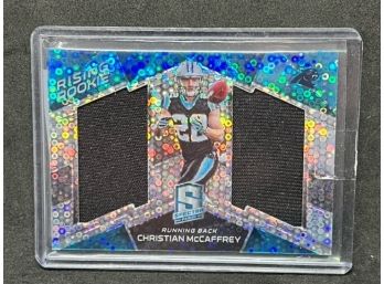 2017 SPECTRA CHRISTIAN MCCAFFREY RC ONLY 99 MADE DUAL PATCH WOW