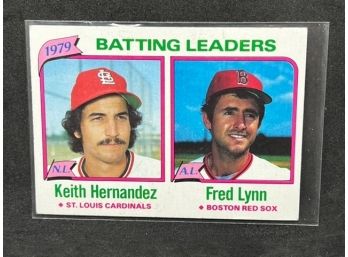 1980 TOPPS KEITH HERNANDEZ AND FRED LYNN