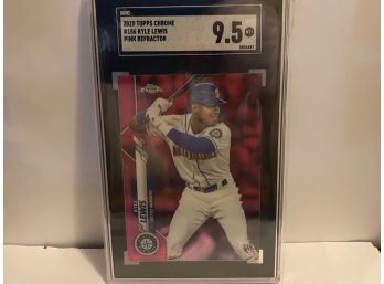 2020 TOPPS CHROME PINK REFRACTOR KYLE LEWIS RC