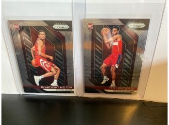 2019-20 PRIZM DE'ANTHONY MELTON AND TROY BROWN JR ROOKIES