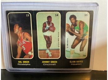 1971 TOPPS NBA STICKER TOUGH TOUGH TOUGH GREER, GREEN, HAYES!