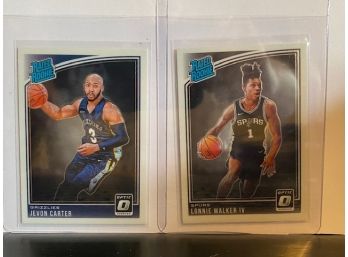 2019-20 OPTIC RATED ROOKIE JEVON CARTER AND LONNIE WALKER IV RC