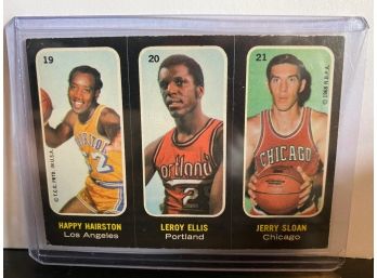 1971 TOPPS NBA STICKER TOUGH TOUGH TOUGH ELLIS AND SLOAN AND HAIRSTON
