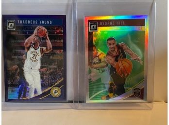 2019-20 OPTIC THADDEUS YOUNG AND GEORGE HILL SILVER PRIZM