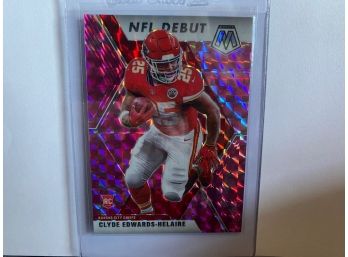 2020 MOSAIC CLYDE EDWARDS-HELAIRE PINK PRIZM ROOKIE