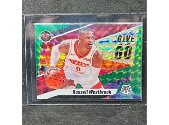 2021 Mosaic Give And Go Russell Westbrook Prizm!
