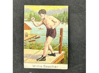 1910 MECCA BOXING WILLIE BEACHER