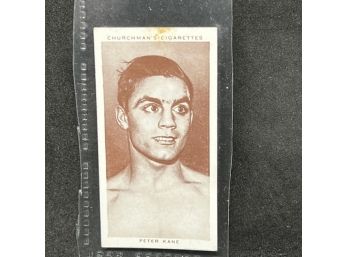 1938 Churchman Boxing Personalities #21 Peter Kane