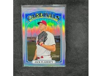 2021 Topps Heritage Jack Flaherty Refractor Only 572 Made