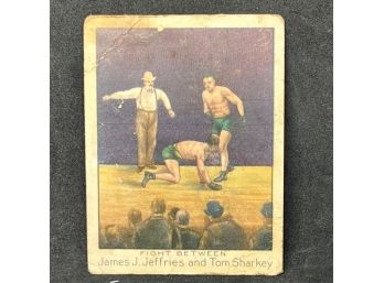 1910 MECCA BOXING JAMES JEFFREIES V TOM SHARKEY