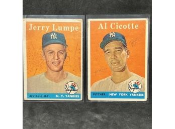 1960S YANKEES JERRY LUMPE AND AL CICOTT