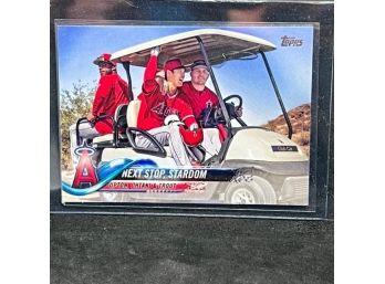 2018 TOPPS SHOHEO OHTANI RC AND TROUT