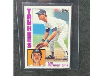 1984 TOPPS DON MATTINGLY ROOKIE CARD!!!