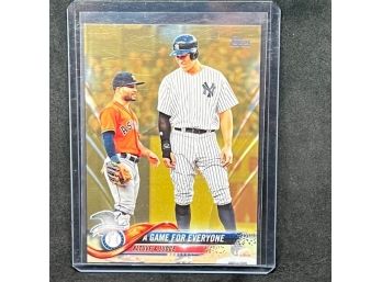 2018 TOPPS UPDATE ALTUVE AND JUDGE GOLD!!!