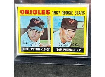 1968 Topps Rookie Stars Mike Epstein And Tom Phoebus Orioles!!