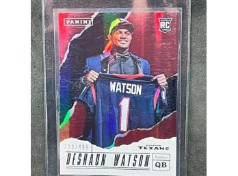 2017 PANINI FATHER'S DAY DESHAUN WATSON  RC ONLY 499 MADE!!!!