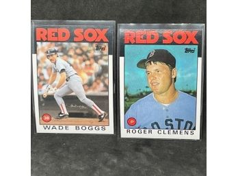 1986 TOPPS WADE BOGGS AND ROGER CLEMENS!
