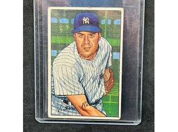 1952 Bowman Vic Raschi Huge Arm In The 50s For Yanks