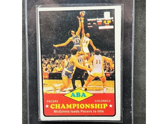 1973-74 TOPPS  ABA CHAMPIONSHIP PACERS V COLONELS