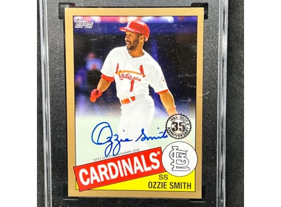 2020 TOPPS OZZIE SMITH GOLD AUTO ONLY 50 MADE!!!! HOF WOW