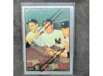 TOPPS CHROME MICKEY MANTLE, BAUER, AND YOGI BERRA WITH FILM!