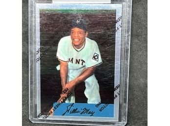 TOPPS CHROME WILLIE MAYS WITH FILM!!