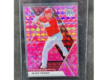 2021 MOSAIC MIKE TROUT PINK PRIZM